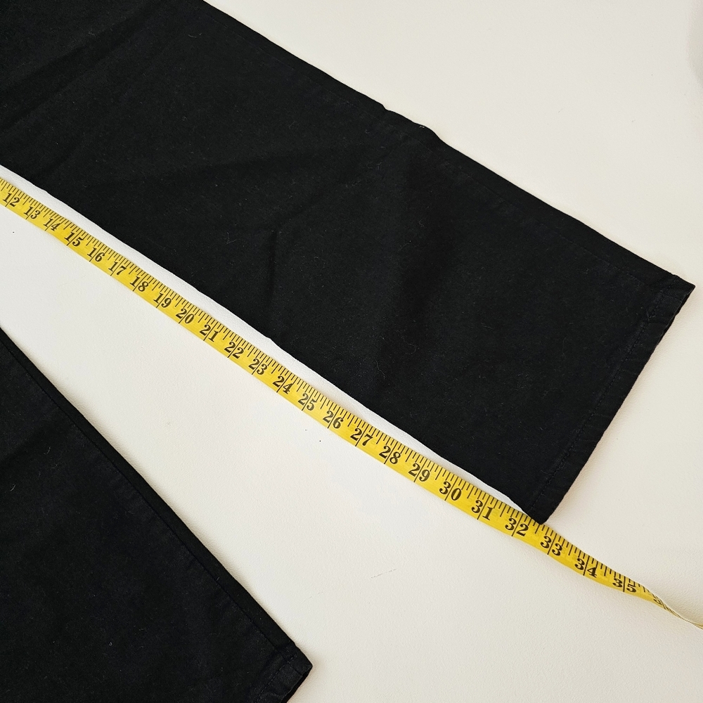Lee Women’s Relaxed Fit Straight Leg Jeans Black Onyx Size 16 Long Mid Rise NWT - Picture 12 of 14